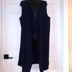 Gibson Latimer Navy Duster Tunic Cover-Up Size Med. Like New